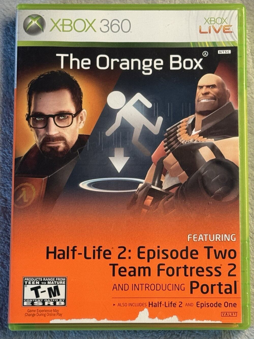 Orange Box Microsoft Xbox 360 Complete CIB Tested Half Life Portal Team Fortress